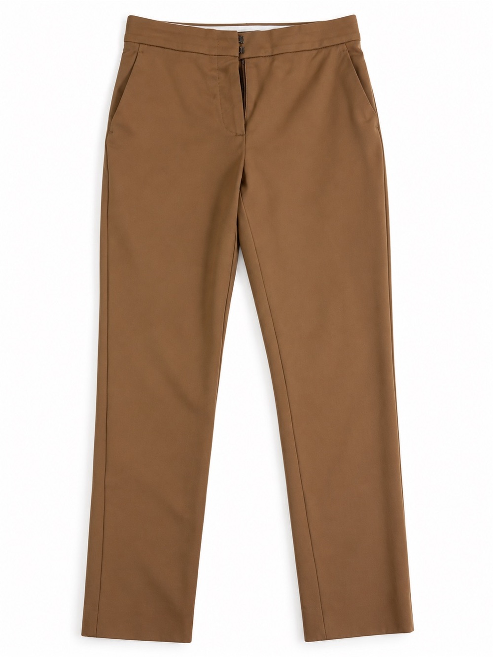 Max Mara Camel Cropped Tailored Trousers